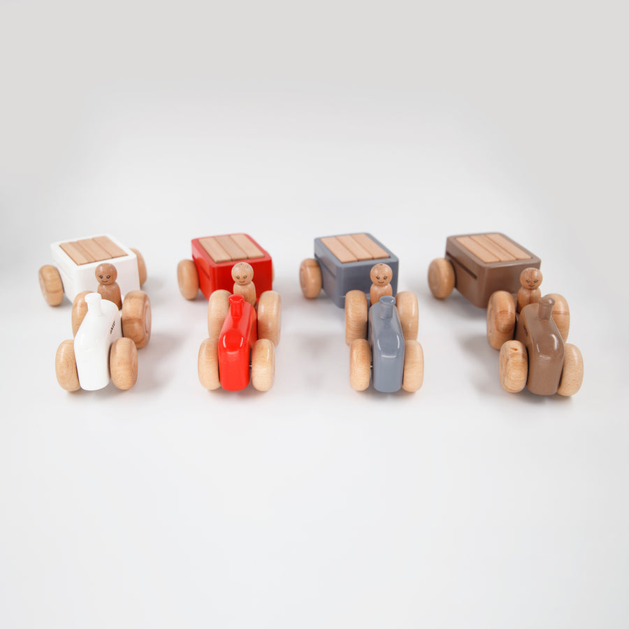 El Yapımı Retro Ahşap Traktör, CE ve ISO Sertifikalı