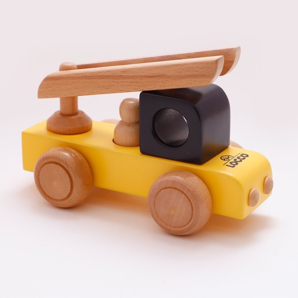 Pürüzsüz ve sivri kenarları olmayan güvenli İtfaiye Arabası.