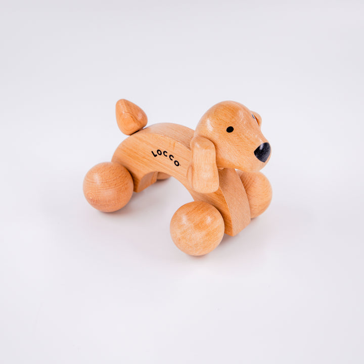 Naturel Ahşap Köpek Oyuncağı, Zarif Tasarım